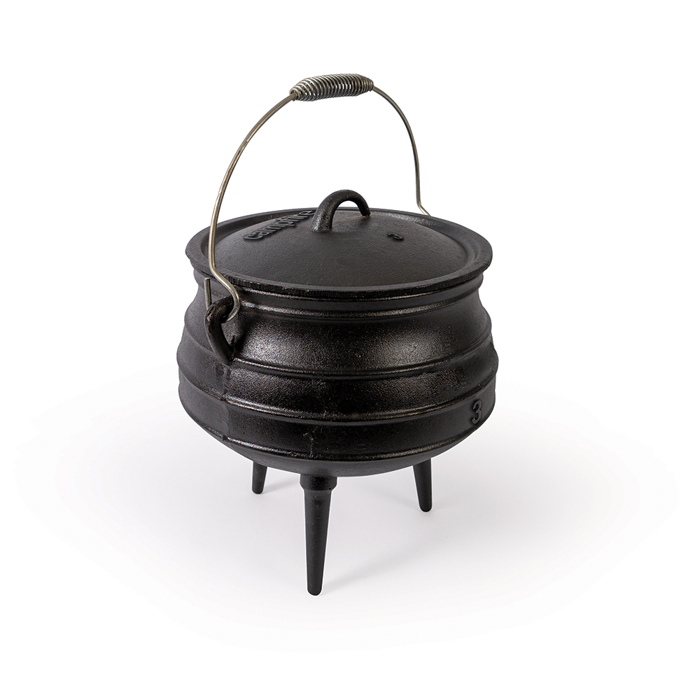 4.2/6/8/12 Quart Cast Iron Dutch Oven Camping Pot Outdoor Portable  Multi-function Cookware Stew Pot Barbecue Pot Soup Picnic Pot