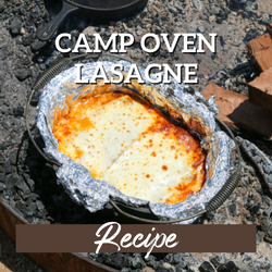 camp oven lasagne