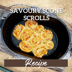 Savoury scone scrolls