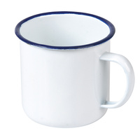 8cm Enamel Mug - White
