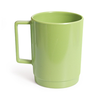 100% Melamine Stackable Mugs Lime